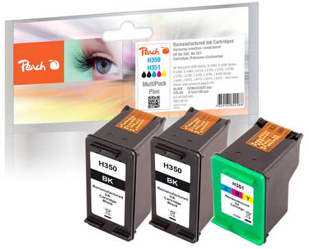 Peach  Spar Pack Plus Druckköpfe kompatibel zu HP OfficeJet J 6424