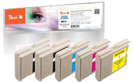 Peach  Spar Pack Plus Tintenpatronen, kompatibel zu Brother DCP-150 C