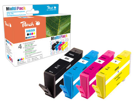 Peach  Spar Pack Tintenpatronen kompatibel zu HP DeskJet Ink Advantage 5520 Series