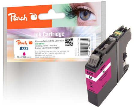 Peach  Tintenpatrone magenta kompatibel zu Brother MFCJ 680 DW