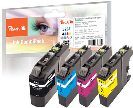 Peach  Spar Pack Tintenpatronen kompatibel zu Brother MFCJ 680 DW