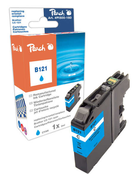 Peach  Tintenpatrone cyan kompatibel zu Brother MFCJ 650 DW