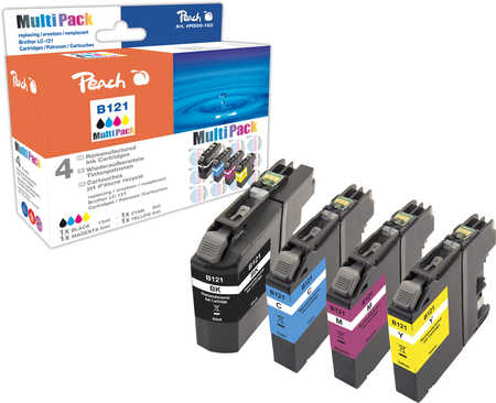 Peach  Spar Pack Tintenpatronen kompatibel zu Brother MFCJ 650 DW