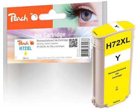 Peach  Tintenpatrone gelb kompatibel zu HP DesignJet T 770 Hard Disk