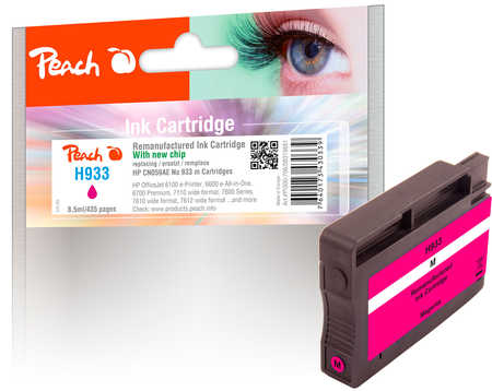 Peach  Tintenpatrone magenta kompatibel zu HP OfficeJet 6100 e-Printer