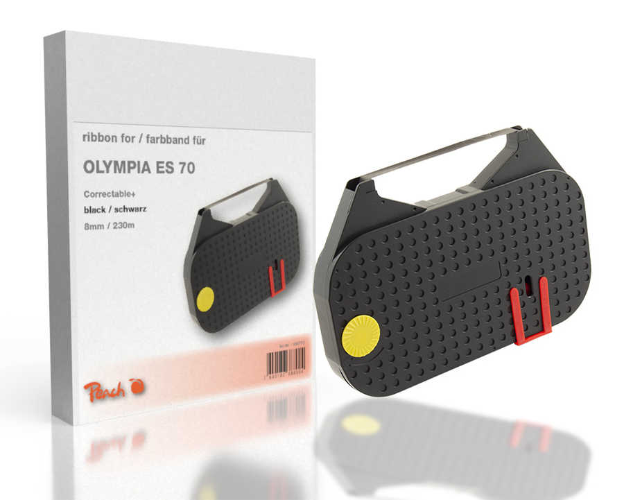Peach Korrekturband kompatibel zu Olympia ES 70, schwarz, Gr308 