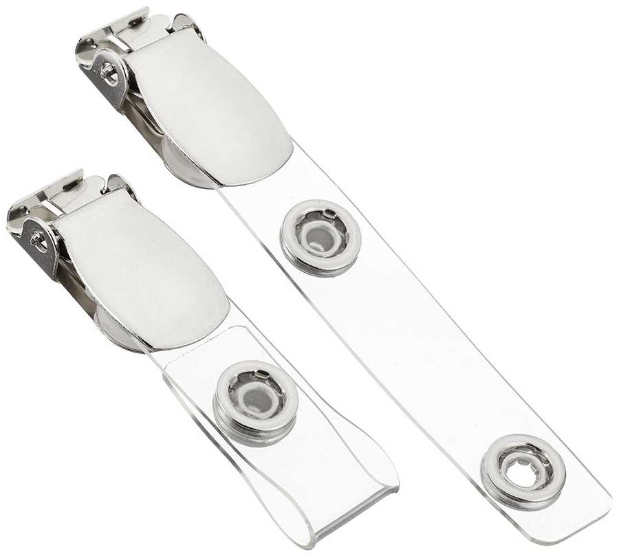 Peach  Kunststoff-Clips | 100 St. | klar | PP512 