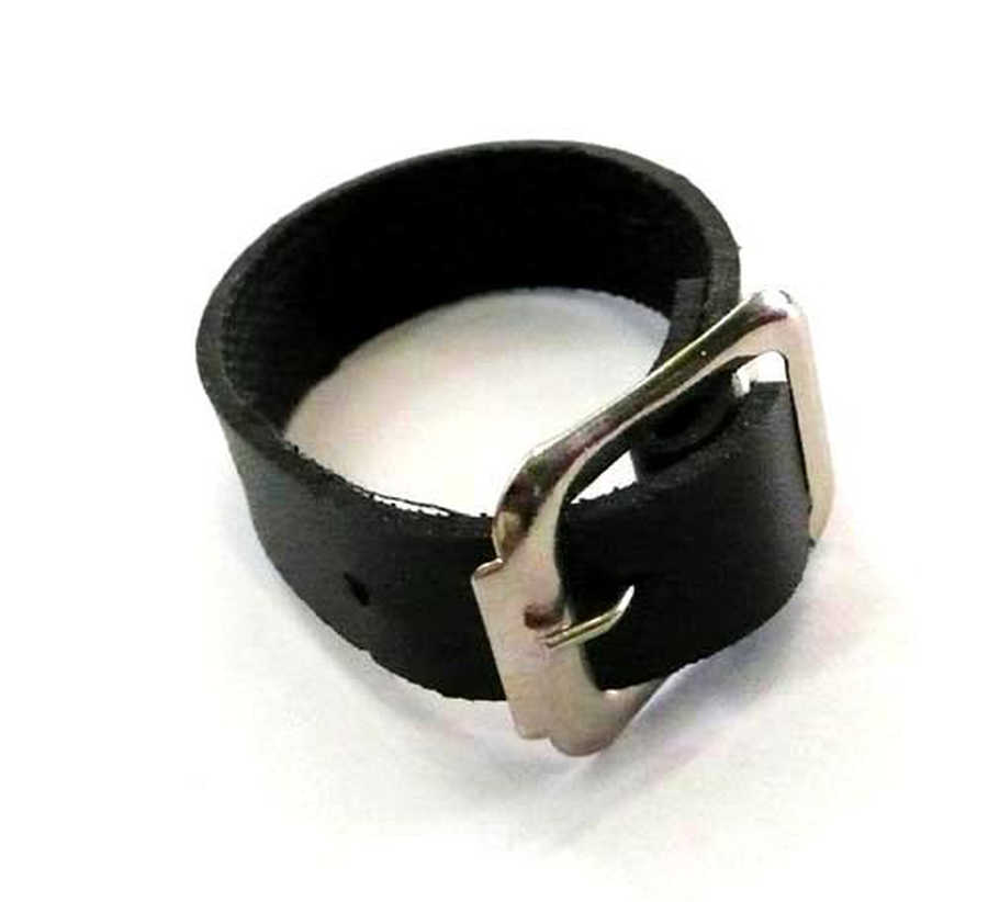 Peach  Befestigungsschlaufe für Gepäckanhänger | Leder | schwarz | 25 St. | PPR510 