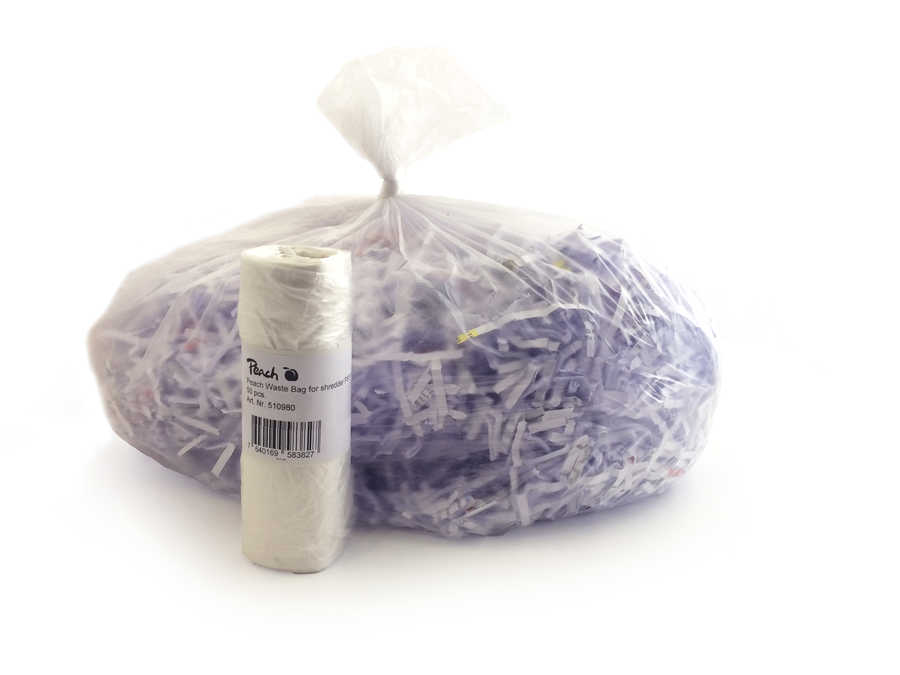 Peach  Aktenvernichter Abfallbeutel | 50 Stück/Rolle, 50L | PS100-10 