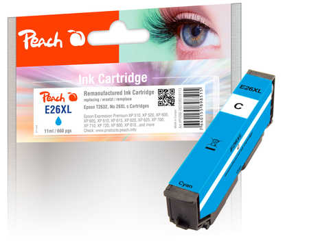 Peach  Tintenpatrone HY cyan kompatibel zu Epson Expression Premium XP-520