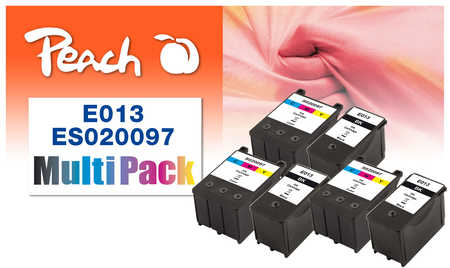 Peach  Spar Pack Plus Tintenpatronen kompatibel zu Epson Stylus Color 400