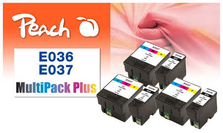 Peach  Spar Pack Plus Tintenpatronen kompatibel zu Epson Stylus C 46