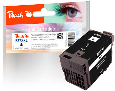 Peach  Tintenpatrone schwarz kompatibel zu Epson WorkForce WF-3620 WF