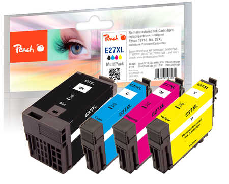 Peach  Spar Pack Tintenpatronen kompatibel zu Epson WorkForce WF-3620 WF