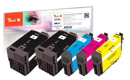 Peach  Spar Pack Plus Tintenpatronen kompatibel zu Epson WorkForce WF-3620 WF