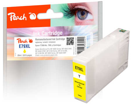 Peach  Tintenpatrone HY gelb kompatibel zu Epson WorkForce Pro WF-4640 DTWF