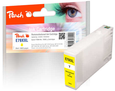 Peach  Tintenpatrone XXL gelb kompatibel zu Epson WorkForce Pro WF-5190 DW
