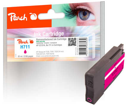 Peach  Tintenpatrone magenta kompatibel zu  HP DesignJet T 530 24 Inch