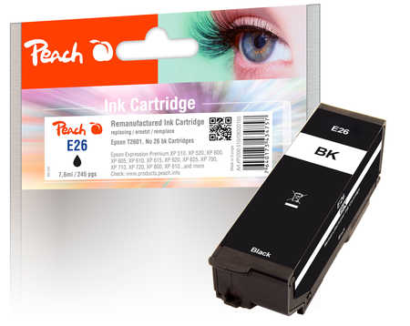 Peach  Tintenpatrone schwarz kompatibel zu Epson Expression Premium XP-520