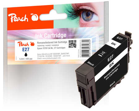 Peach  Tintenpatrone schwarz kompatibel zu Epson WorkForce WF-3620 WF