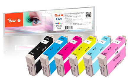 Peach  Spar Pack Tintenpatronen kompatibel zu Epson Stylus Photo PX 800 FW