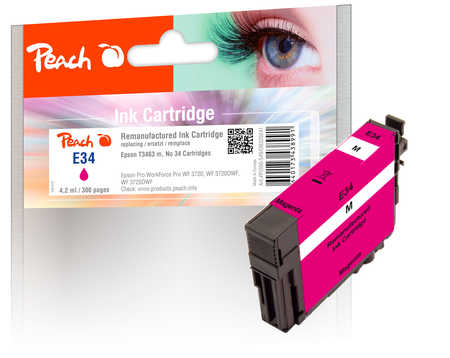 Peach  Tintenpatrone magenta kompatibel zu Epson WorkForce Pro WF-3700 Series
