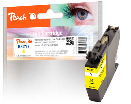 Peach  Tintenpatrone gelb kompatibel zu Brother MFCJ 6935 DW