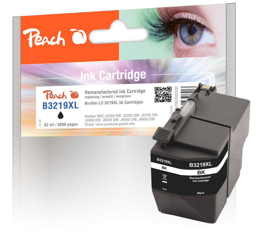 Peach  Tintenpatrone schwarz XL, kompatibel zu Brother MFCJ 6935 DW