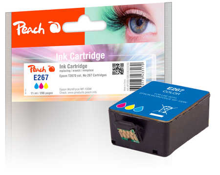 Peach  Tintenpatrone color kompatibel zu Epson WorkForce WF-110 W