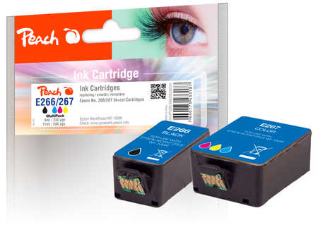 Peach  Spar Pack Tintenpatronen kompatibel zu Epson WorkForce WF-110 W
