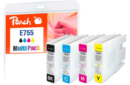 Peach  Spar Pack XL Tintenpatronen kompatibel zu Epson WorkForce Pro WF-8590 DWF