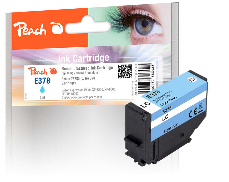 Peach  Tintenpatrone light cyan kompatibel zu Epson Expression Photo XP-8600 Series