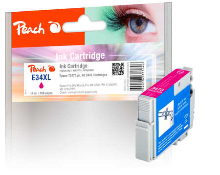 Peach  Tintenpatrone XL magenta kompatibel zu Epson WorkForce Pro WF-3700 Series