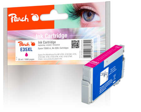 Peach  Tintenpatrone XL magenta kompatibel zu Epson WorkForce Pro WF-4740 DTWF