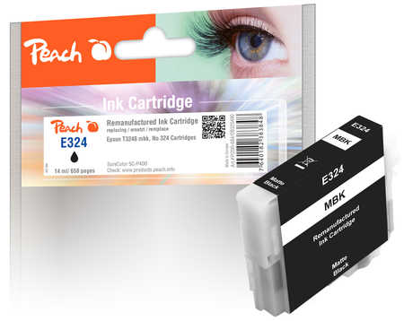 Peach  Tintenpatrone matt schwarz kompatibel zu Epson SureColor SCP 400