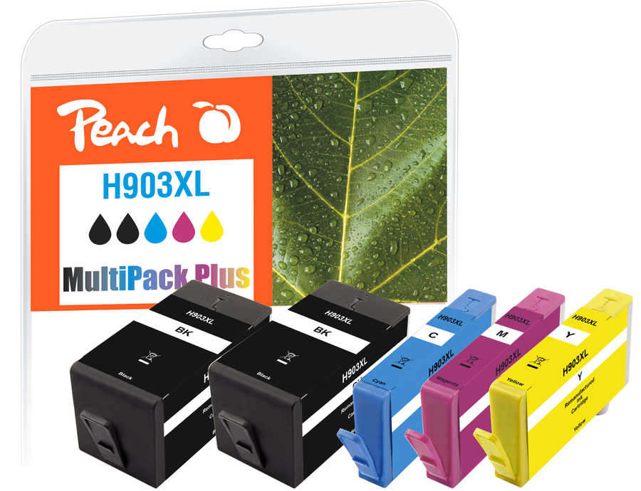 Peach  Spar Pack Plus Tintenpatronen kompatibel zu HP OfficeJet 6950