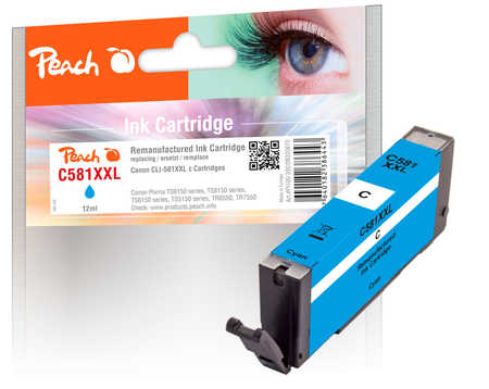 Peach  Tintenpatrone XXL cyan kompatibel zu Canon Pixma TS 6220