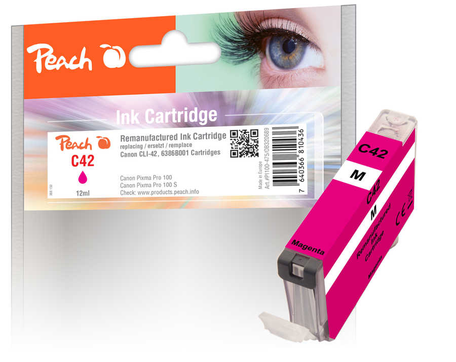 Peach  Tintenpatrone magenta kompatibel zu Canon Pixma PRO-100