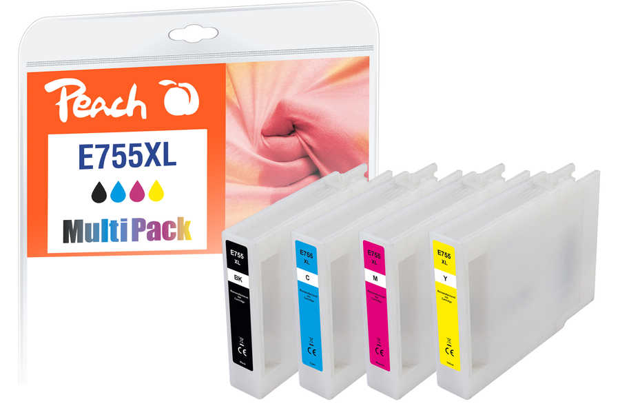 Peach  XL Spar Pack Tintenpatronen kompatibel zu Epson WorkForce Pro WF-8590 DWF