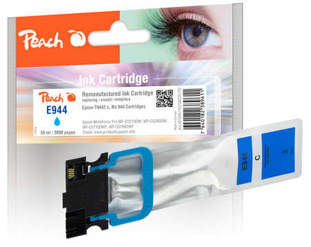 Peach  Tintenpatrone cyan kompatibel zu Epson WorkForce Pro WFC 5290 DW