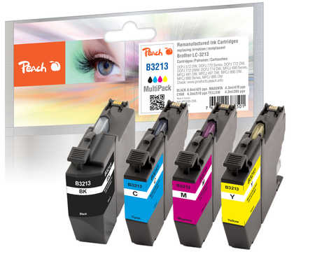 Peach  Spar Pack Tintenpatronen kompatibel zu Brother MFCJ 491 DW
