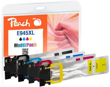 Peach  Spar Pack Tintenpatronen HY kompatibel zu Epson WorkForce Pro WFC 5290 DW