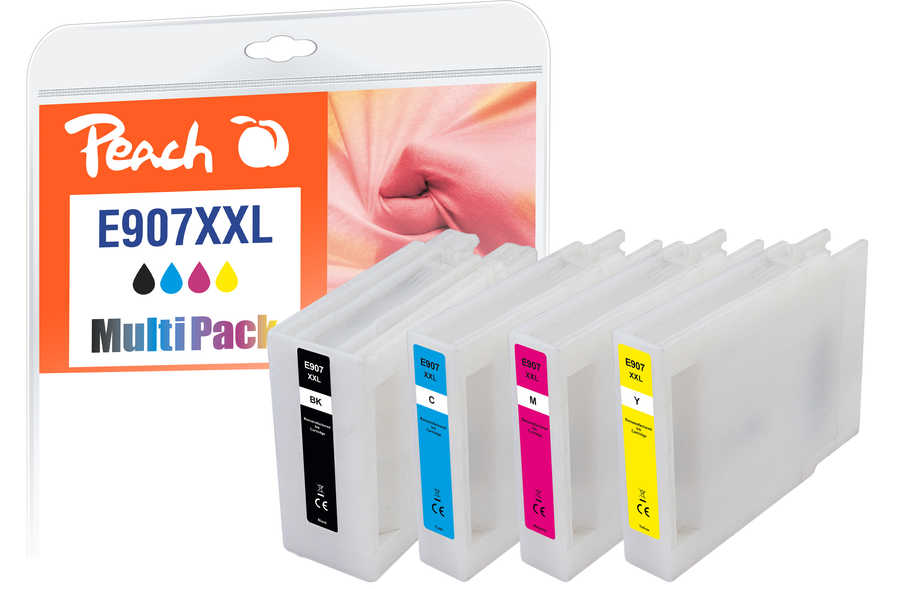 Peach  Spar Pack Tintenpatronen kompatibel zu Epson WorkForce Pro WF-6090 D2TWC