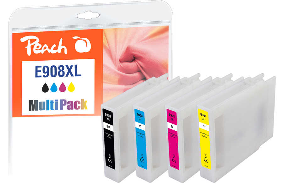 Peach  Spar Pack Tintenpatronen kompatibel zu Epson WorkForce Pro WF-6090 D2TWC