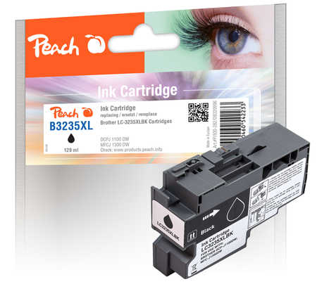 Peach  Tintenpatrone schwarz kompatibel zu Brother MFCJ 1300 DW