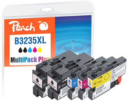 Peach  Spar Plus Pack Tintenpatronen kompatibel zu Brother MFCJ 1300 DW