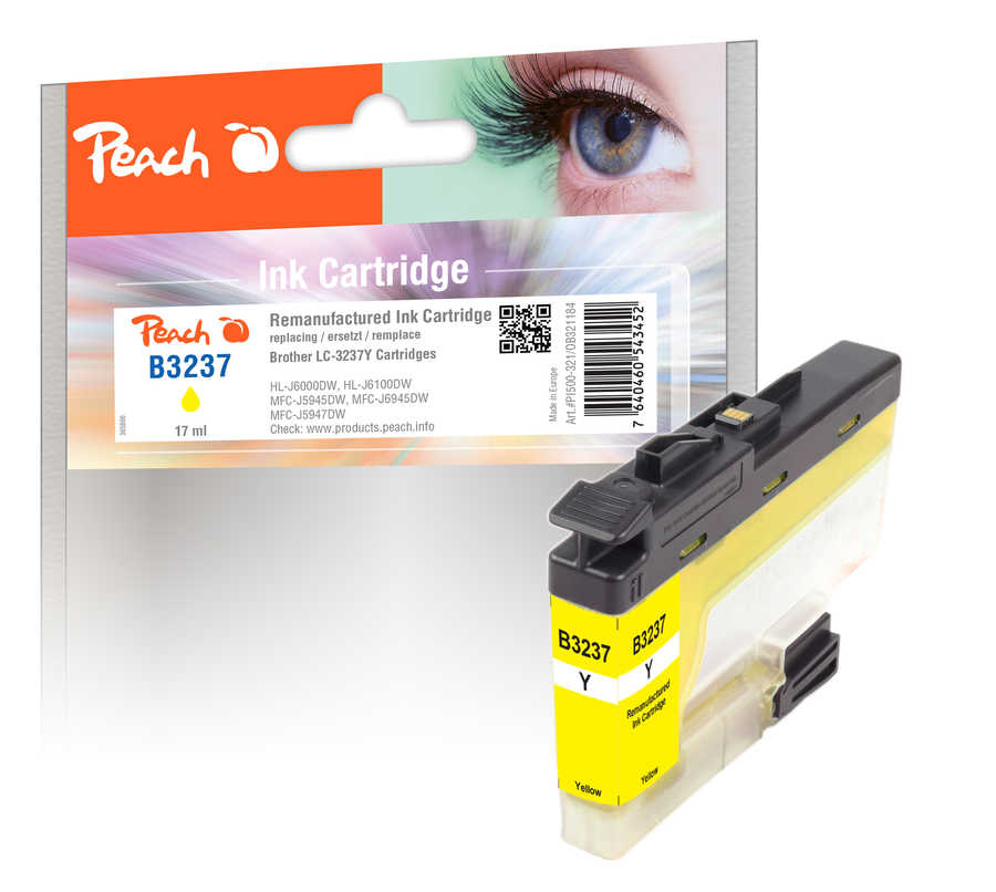 Peach  Tintenpatrone gelb kompatibel zu Brother MFCJ 6945 DW