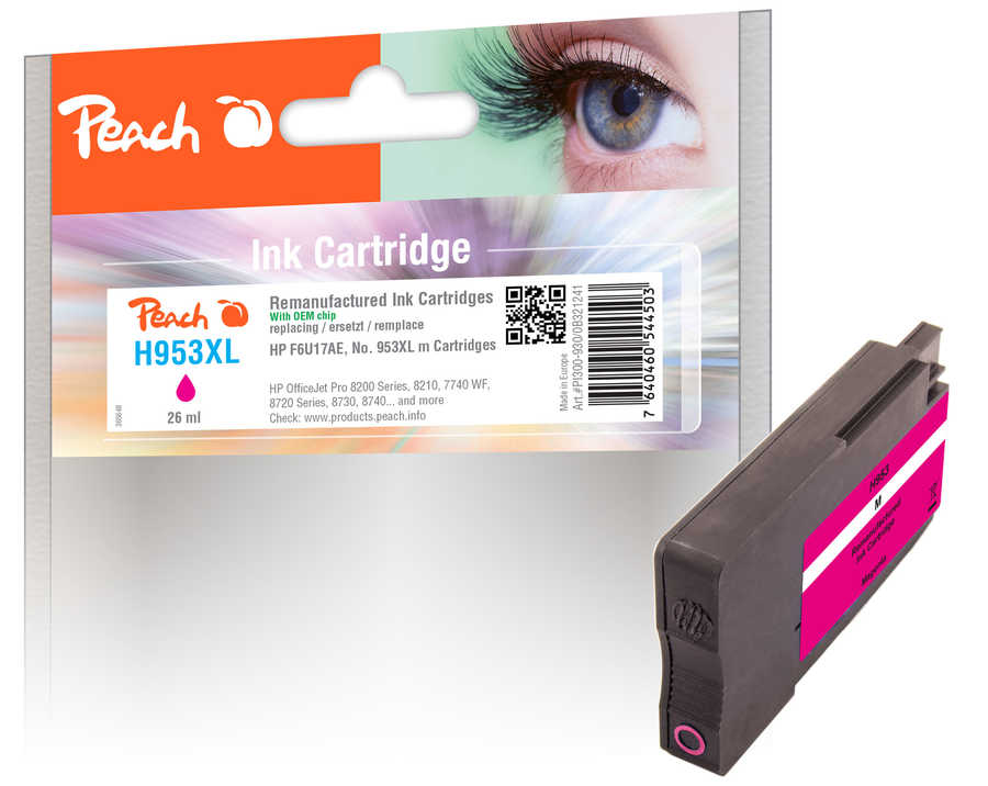 Peach  Tintenpatrone magenta kompatibel zu HP OfficeJet Pro 7730