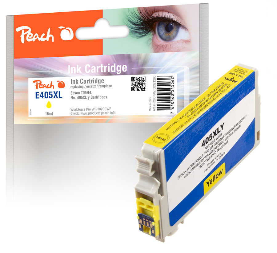 Peach  Tintenpatrone XL gelb kompatibel zu Epson WorkForce WF-7830 DTWf