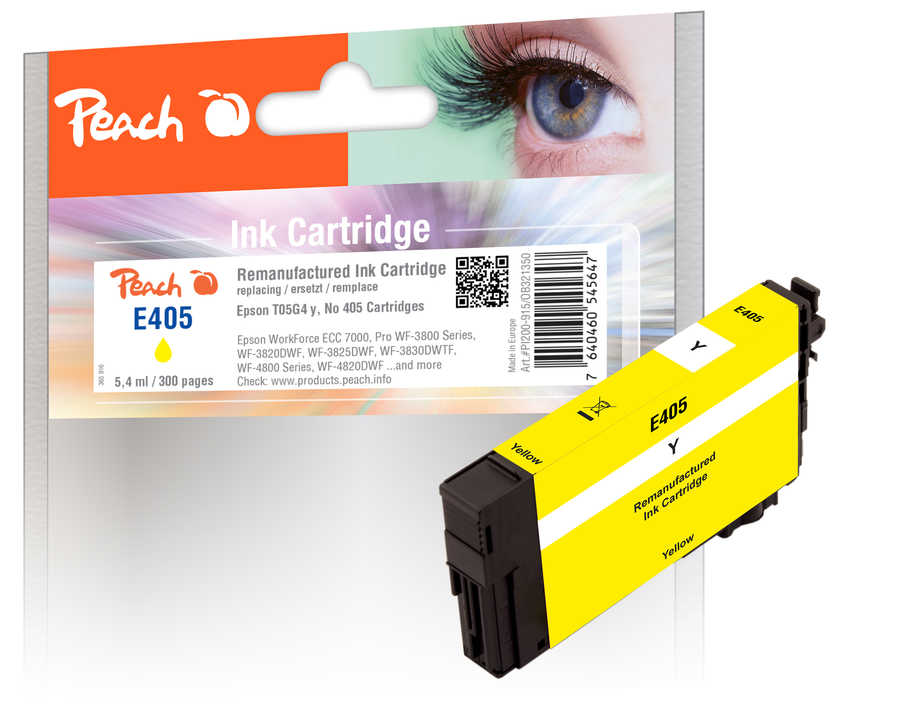 Peach  Tintenpatrone gelb kompatibel zu Epson WorkForce WF-7830 DTWf